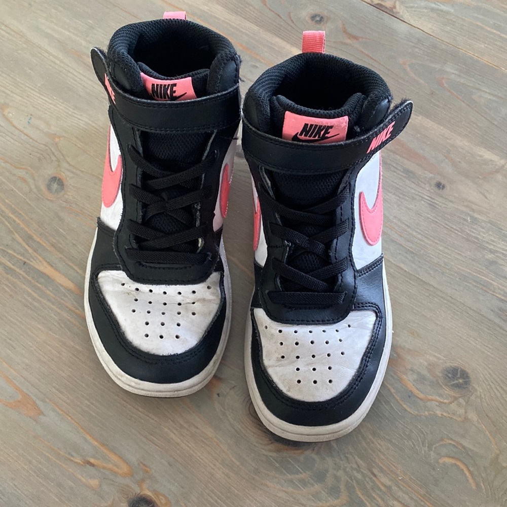 Nike kids court borough high tops. Size 13. Used. In good condition.